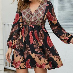 *NWOT* shein mixed media dress